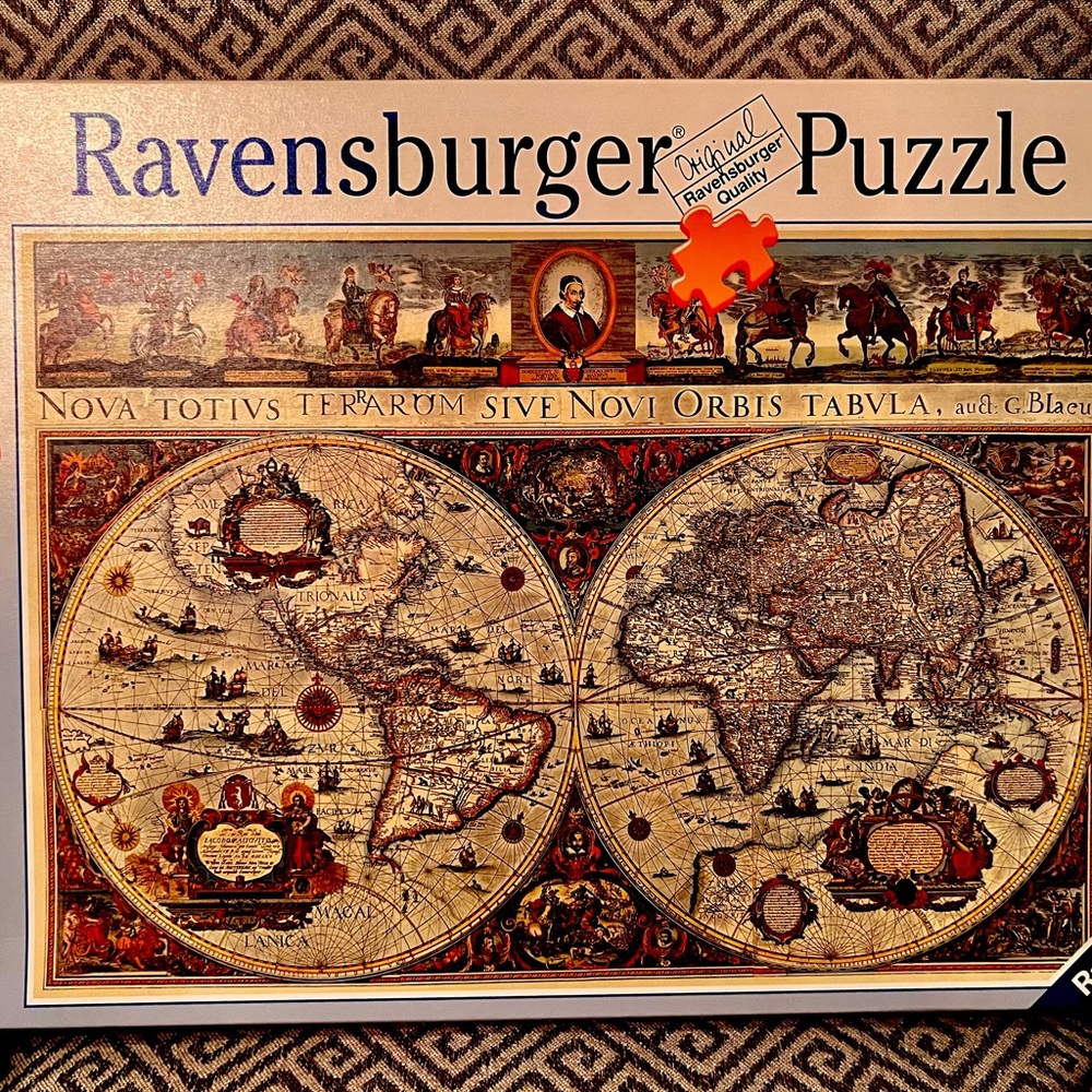 Vtg. Ravensburger 1994 World Map 3000 PCs. Puzzle. Premium.